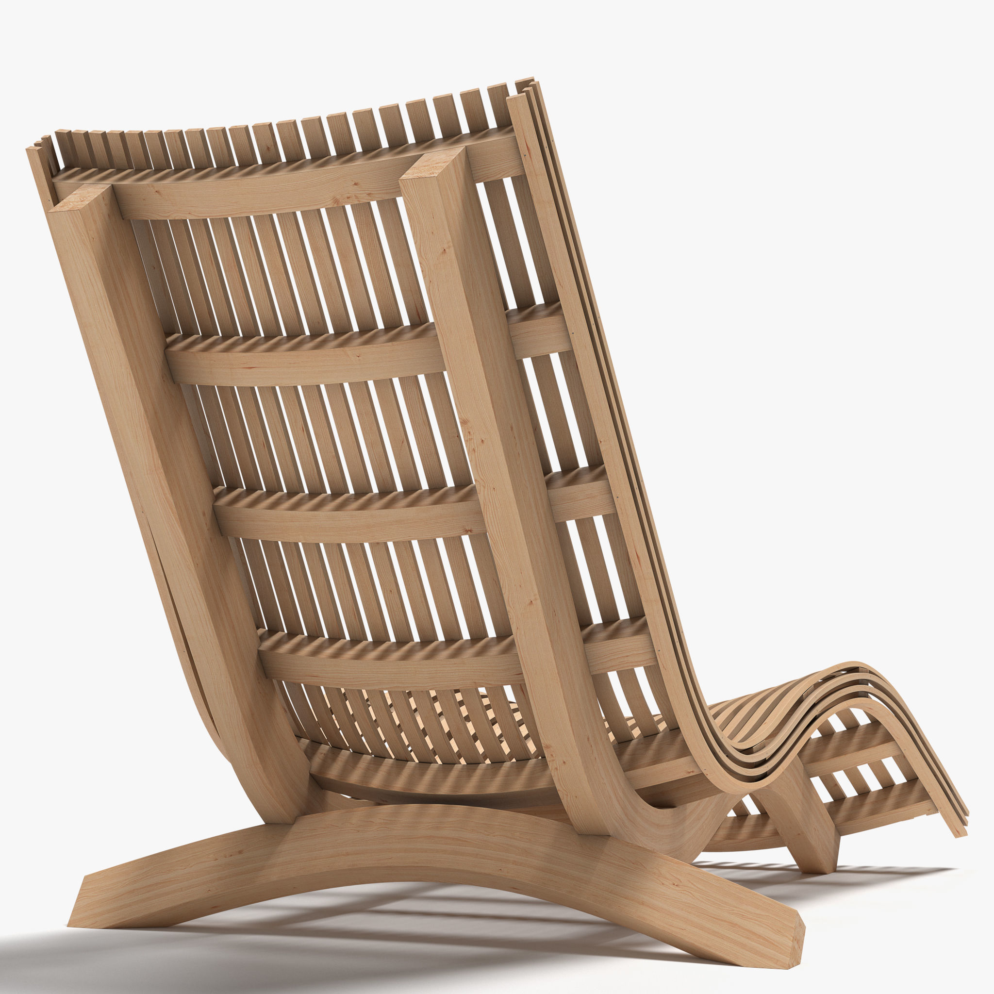 Sun Lounger 3D model_4
