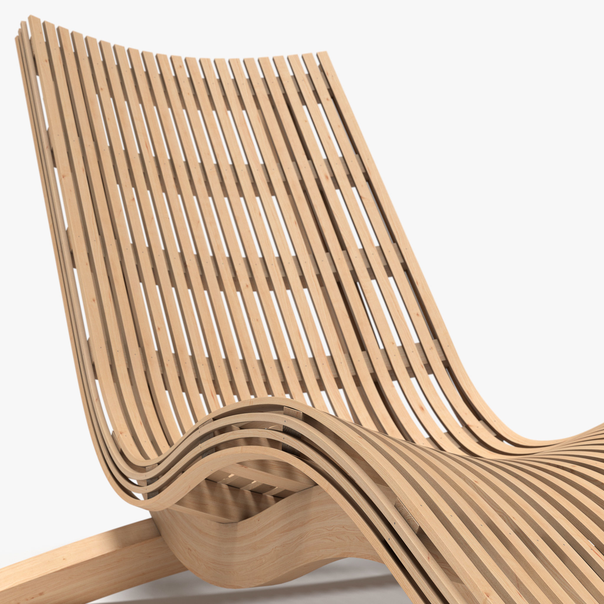 Sun Lounger 3D model_3