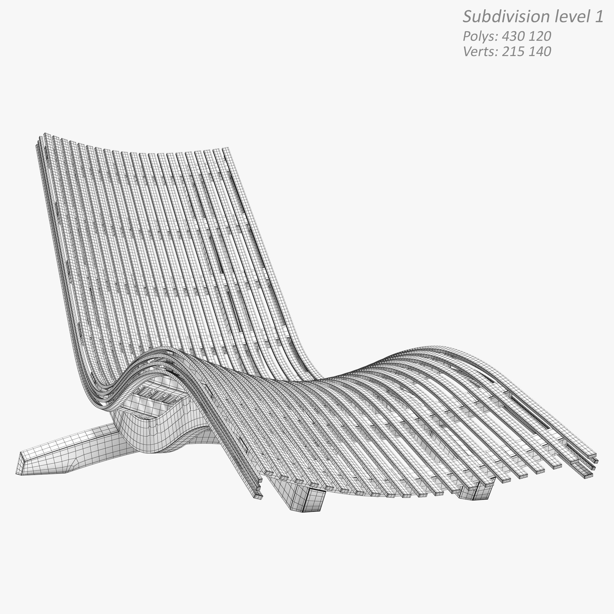 Sun Lounger 3D model_8