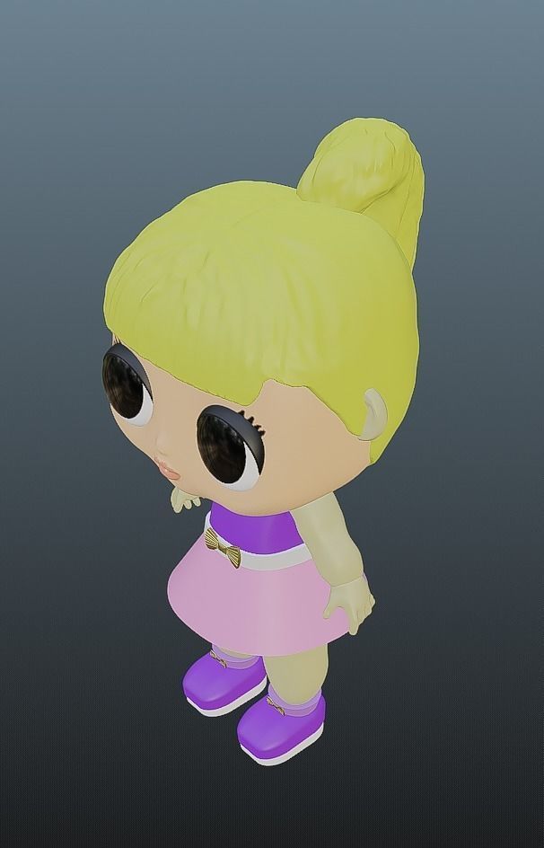 Lol Doll - version 2 3D print model_1