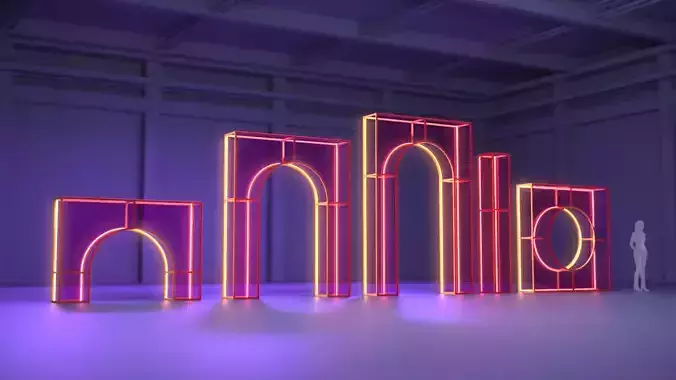 Arches Set 1 3D model