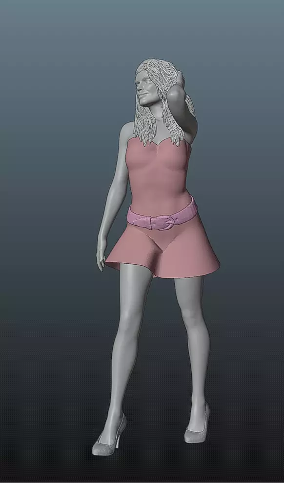 Margot Robbie - Barbie Figurine 3D print model_0