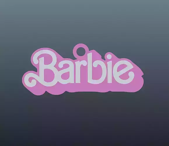 Barbie Icon Keychain or pendant v3 3D print model