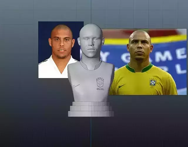 Ronaldo Luis Nazario de Lima Brazil  - Bust 3D print model