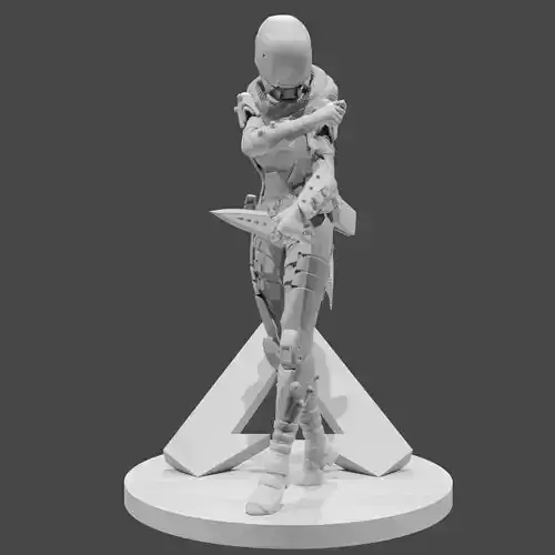 Apex Legends Character 3D Print OBJ STL File Wraith 37 Free 3D print model
