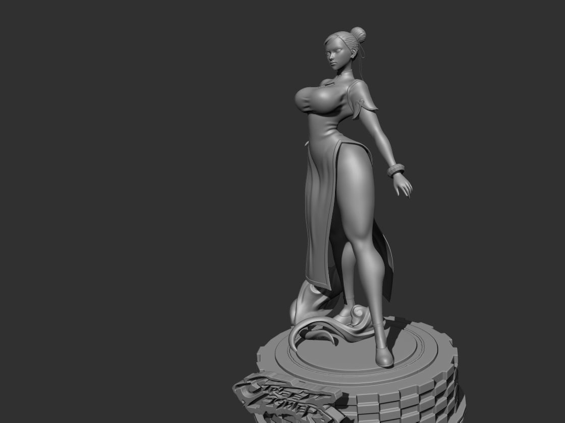 Chun li 3d model Street Fighter 3D print model_2