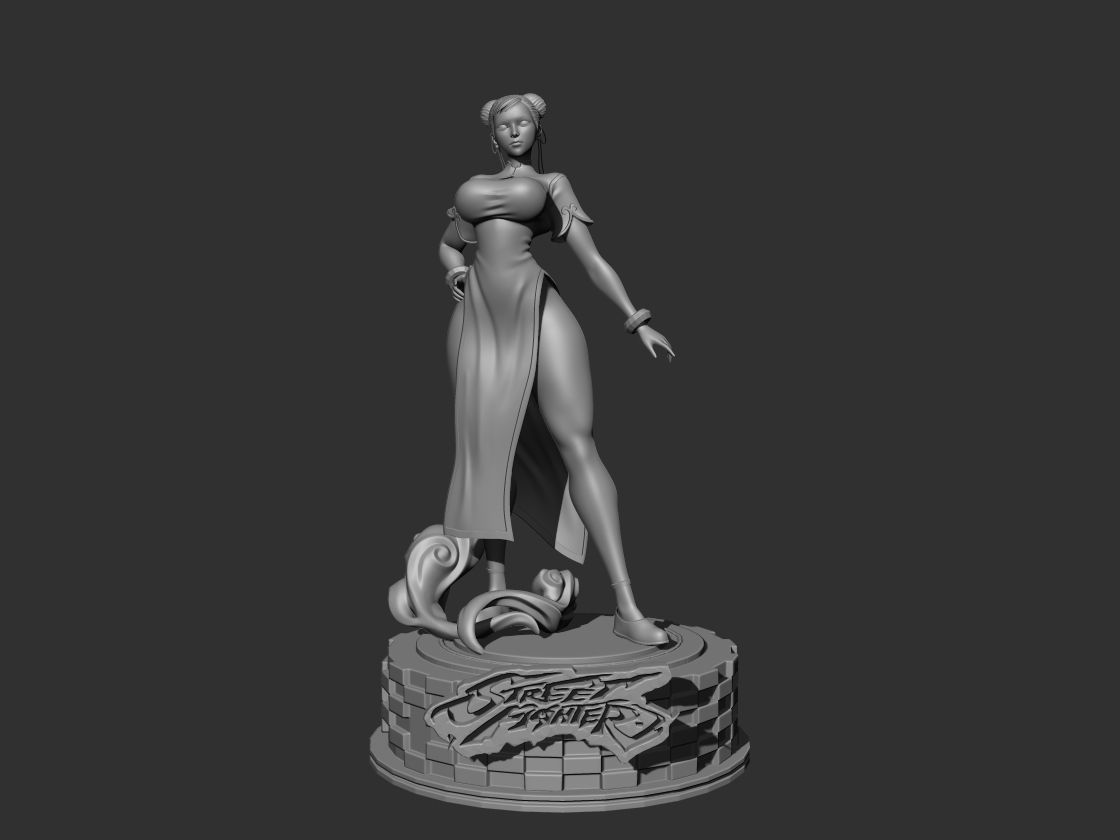 Chun li 3d model Street Fighter 3D print model_1