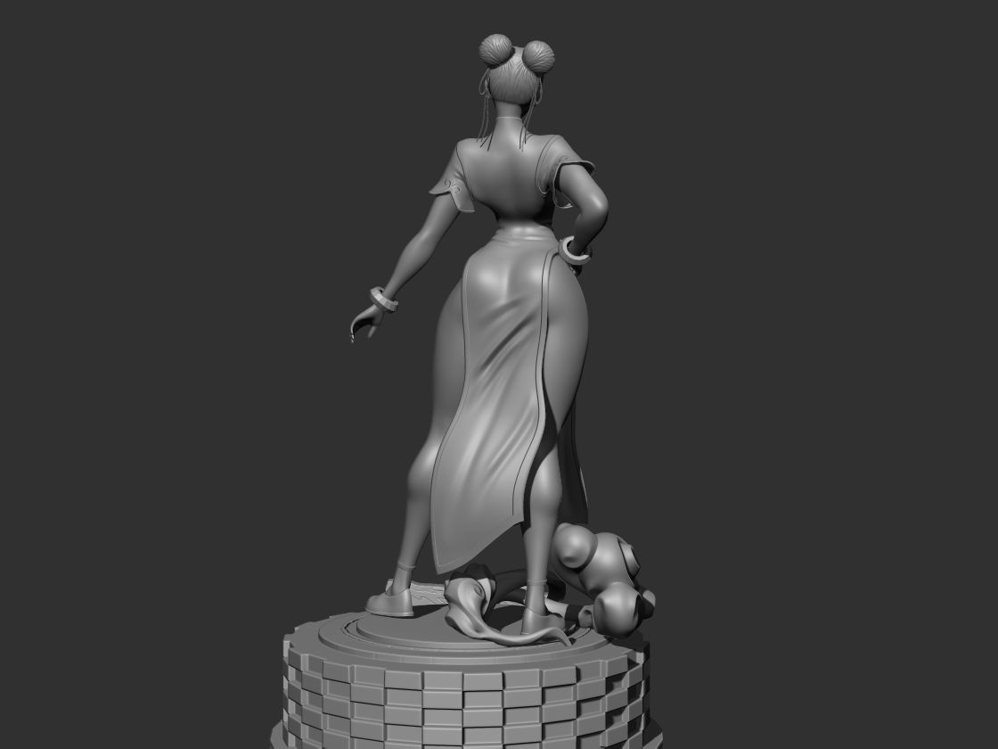 Chun li 3d model Street Fighter 3D print model_4