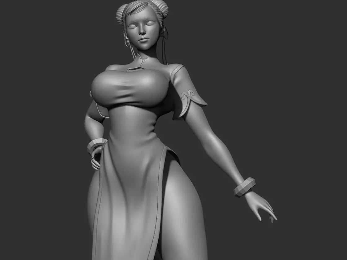 Chun li 3d model Street Fighter 3D print model_0