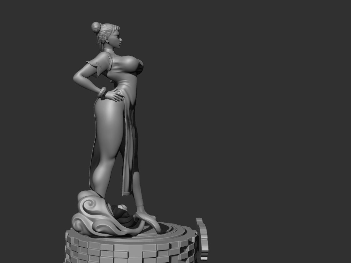 Chun li 3d model Street Fighter 3D print model_3