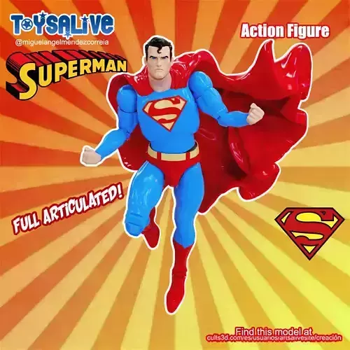 SUPERMAN FULL ARTICULATED ACTION FIGURE