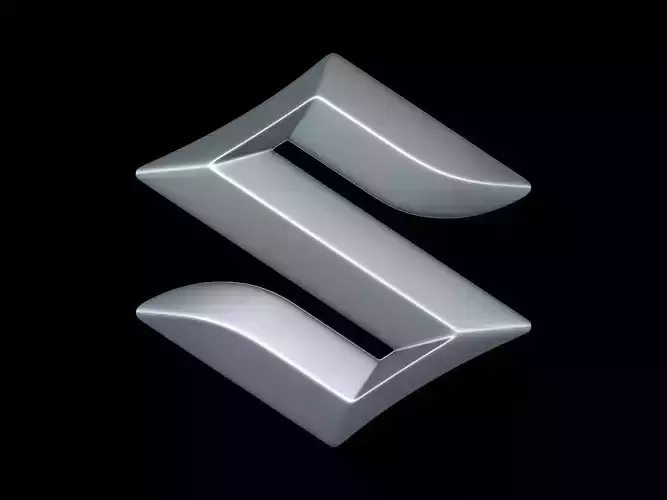 Suzuki - Car Logo Emblem Modern Free low-poly 3D model