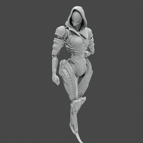 Apex Legends Character 3D Print OBJ STL File Ash  1 3D print model