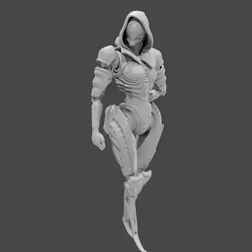 Apex Legends Character 3D Print OBJ STL File Ash  1 3D print model