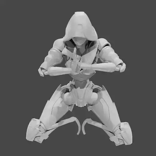 Apex Legends Character 3D Print OBJ STL File Ash  2