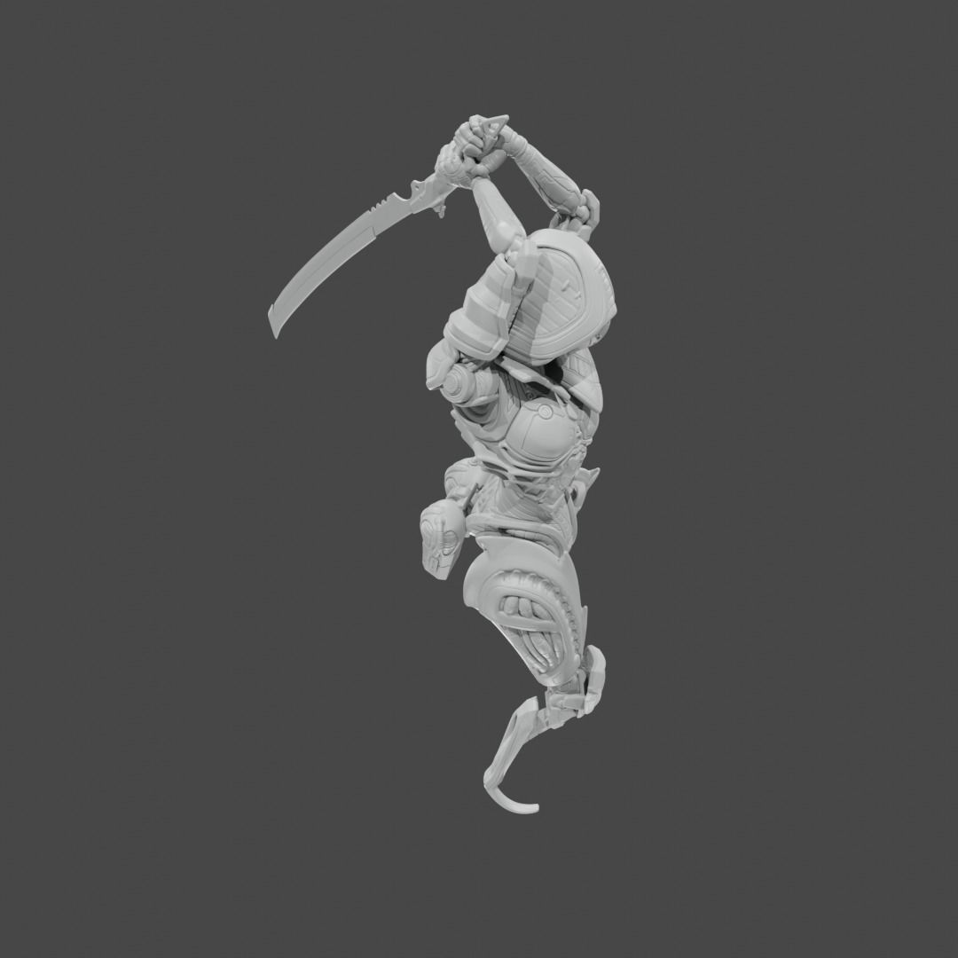 Apex Legends Character 3D Print OBJ STL File Ash 7 3D print model_1