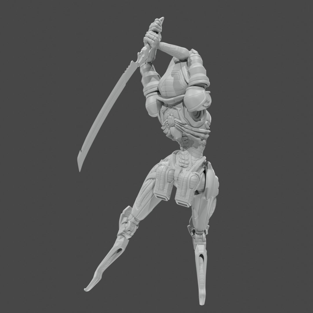 Apex Legends Character 3D Print OBJ STL File Ash 7 3D print model_2