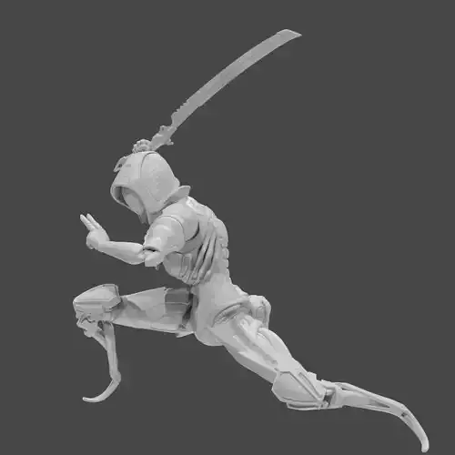 Apex Legends Character 3D Print OBJ STL File Ash 9