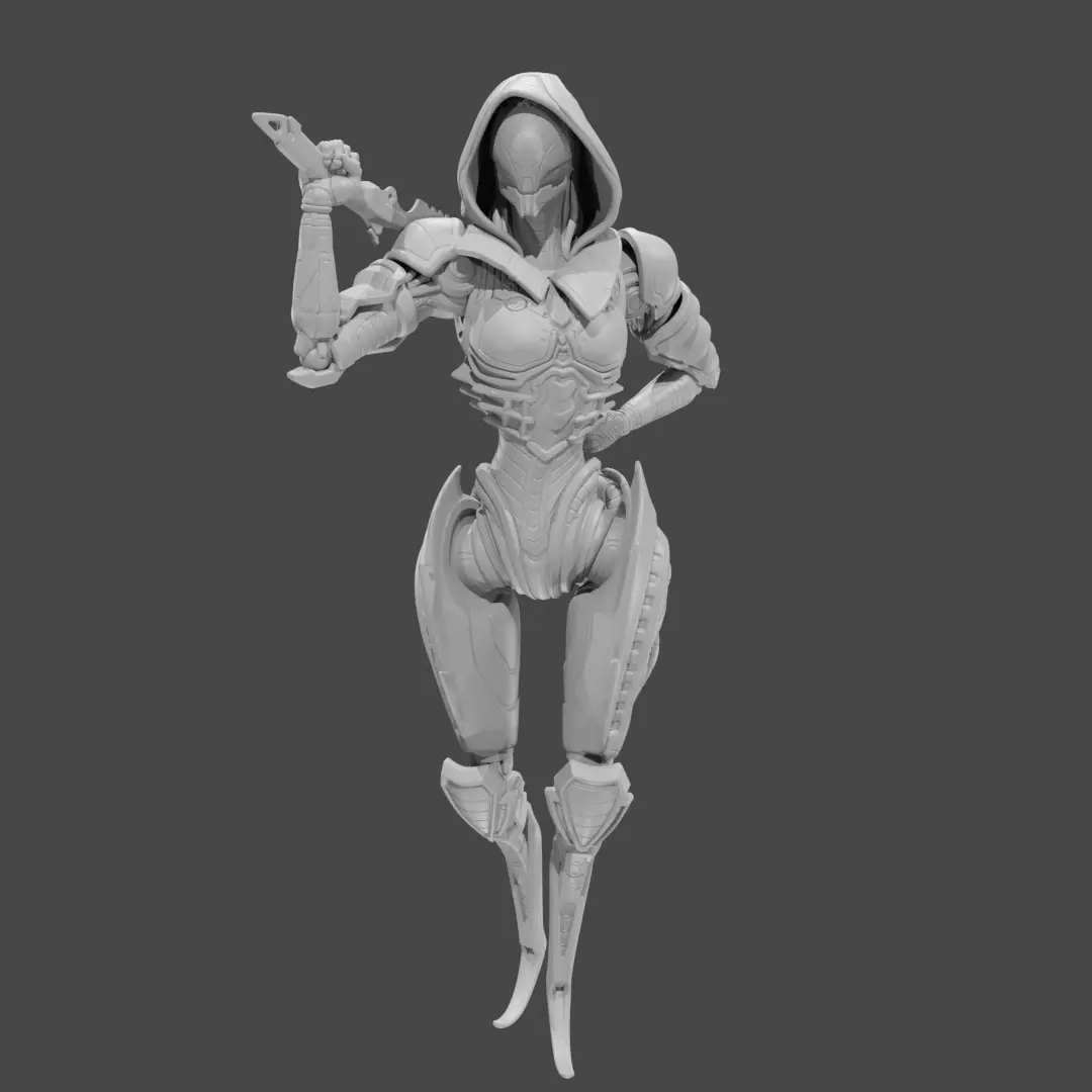 Apex Legends Character 3D Print OBJ STL File Ash 10 3D print model