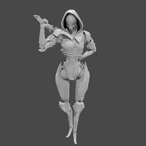 Apex Legends Character 3D Print OBJ STL File Ash 10
