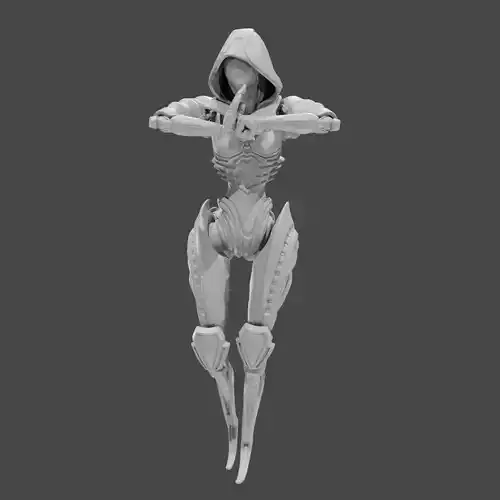 Apex Legends Character 3D Print OBJ STL File Ash 12