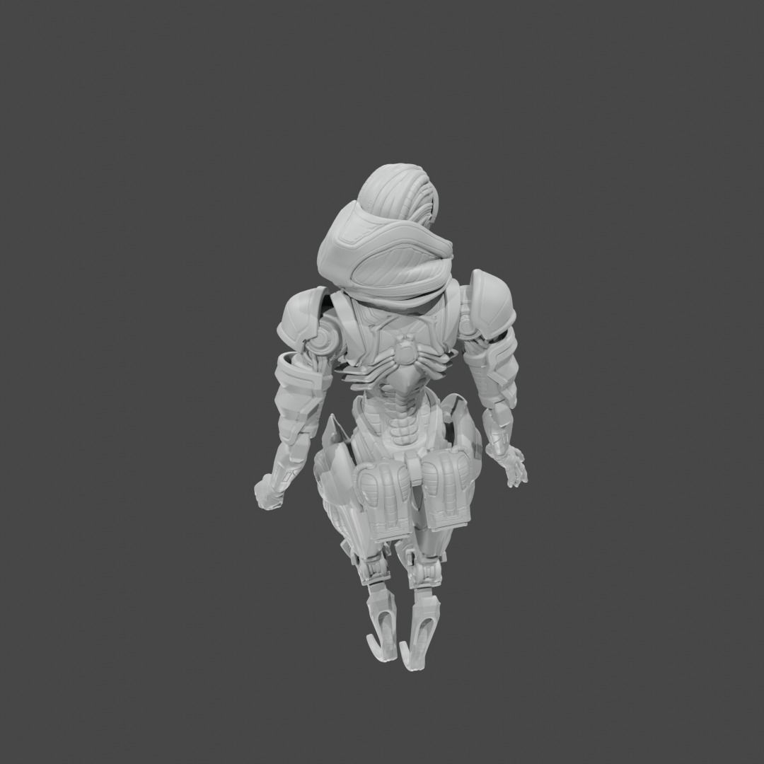 Apex Legends Character 3D Print OBJ STL File Ash 13 3D print model_2