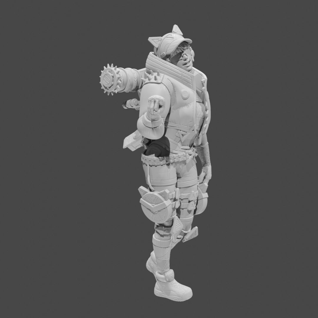 Apex Legends Character 3D Print OBJ STL File Wattson 3 3D print model_1