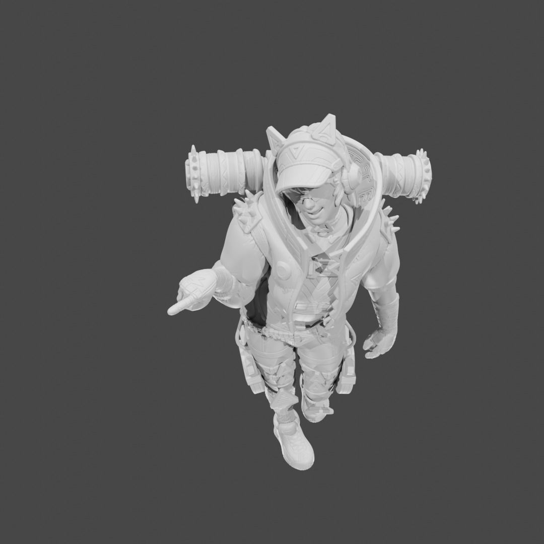 Apex Legends Character 3D Print OBJ STL File Wattson 3 3D print model_4