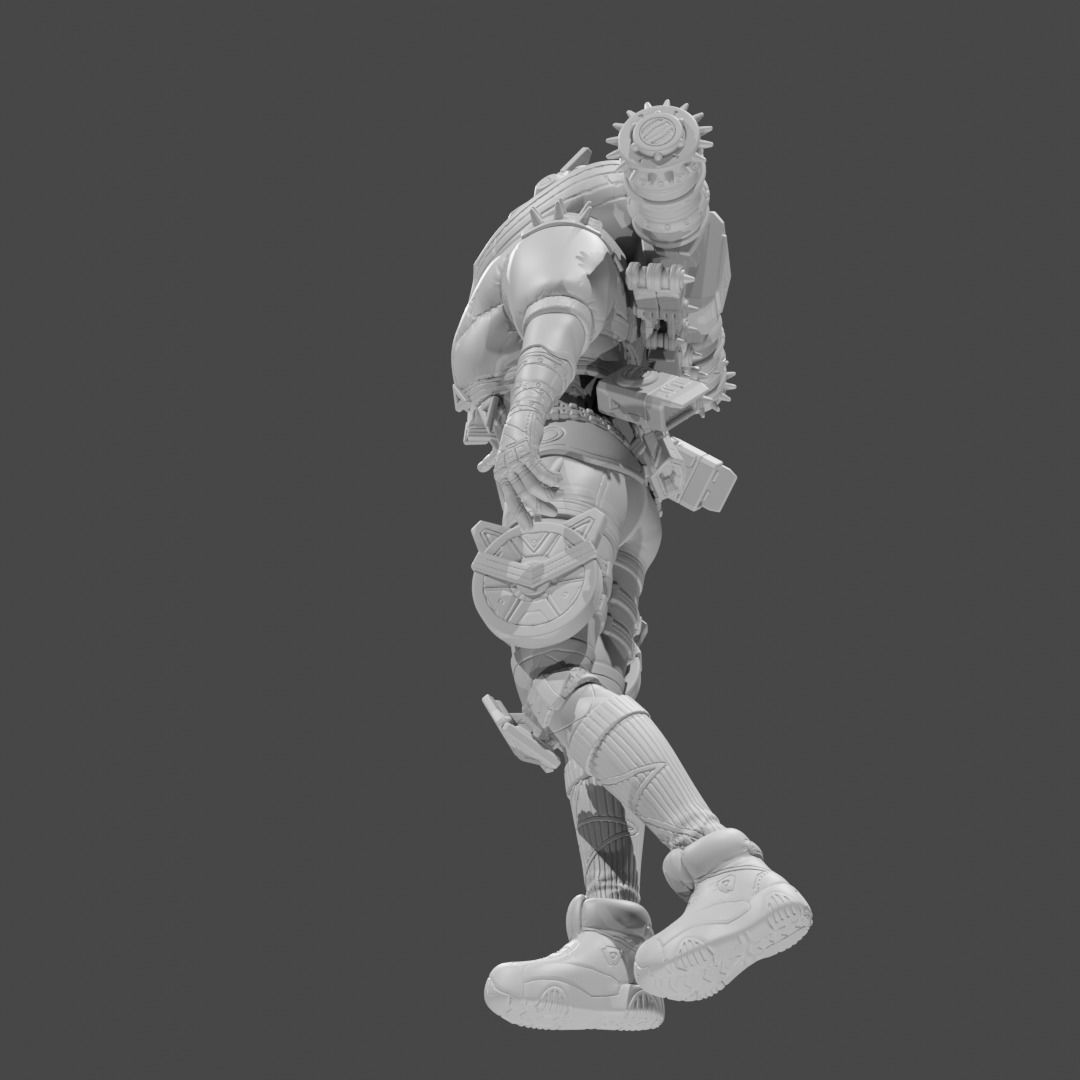Apex Legends Character 3D Print OBJ STL File Wattson 3 3D print model_3