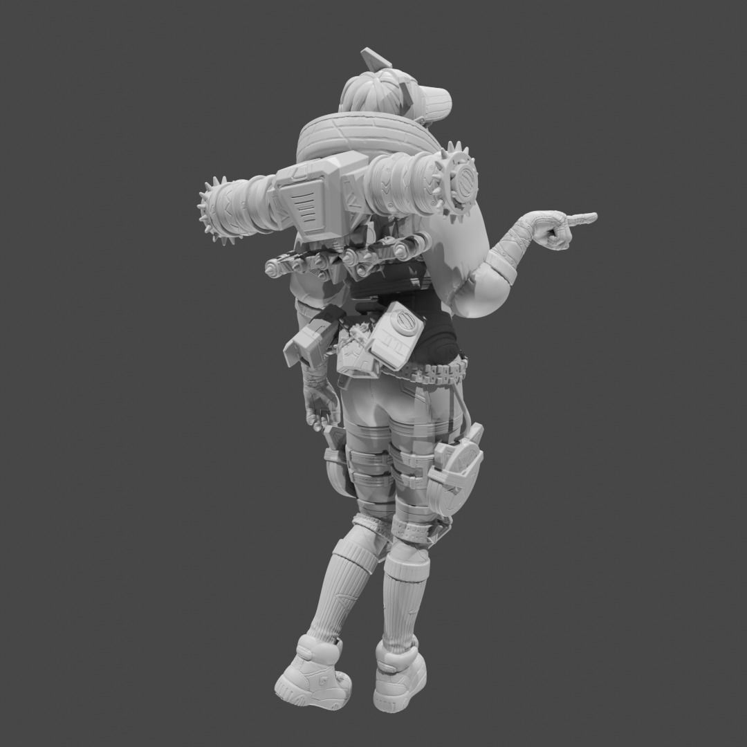 Apex Legends Character 3D Print OBJ STL File Wattson 3 3D print model_2
