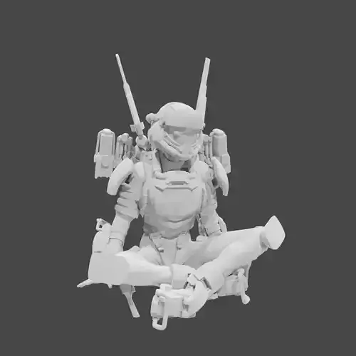 Apex Legends Character 3D Print OBJ STL File Valkyrie 2