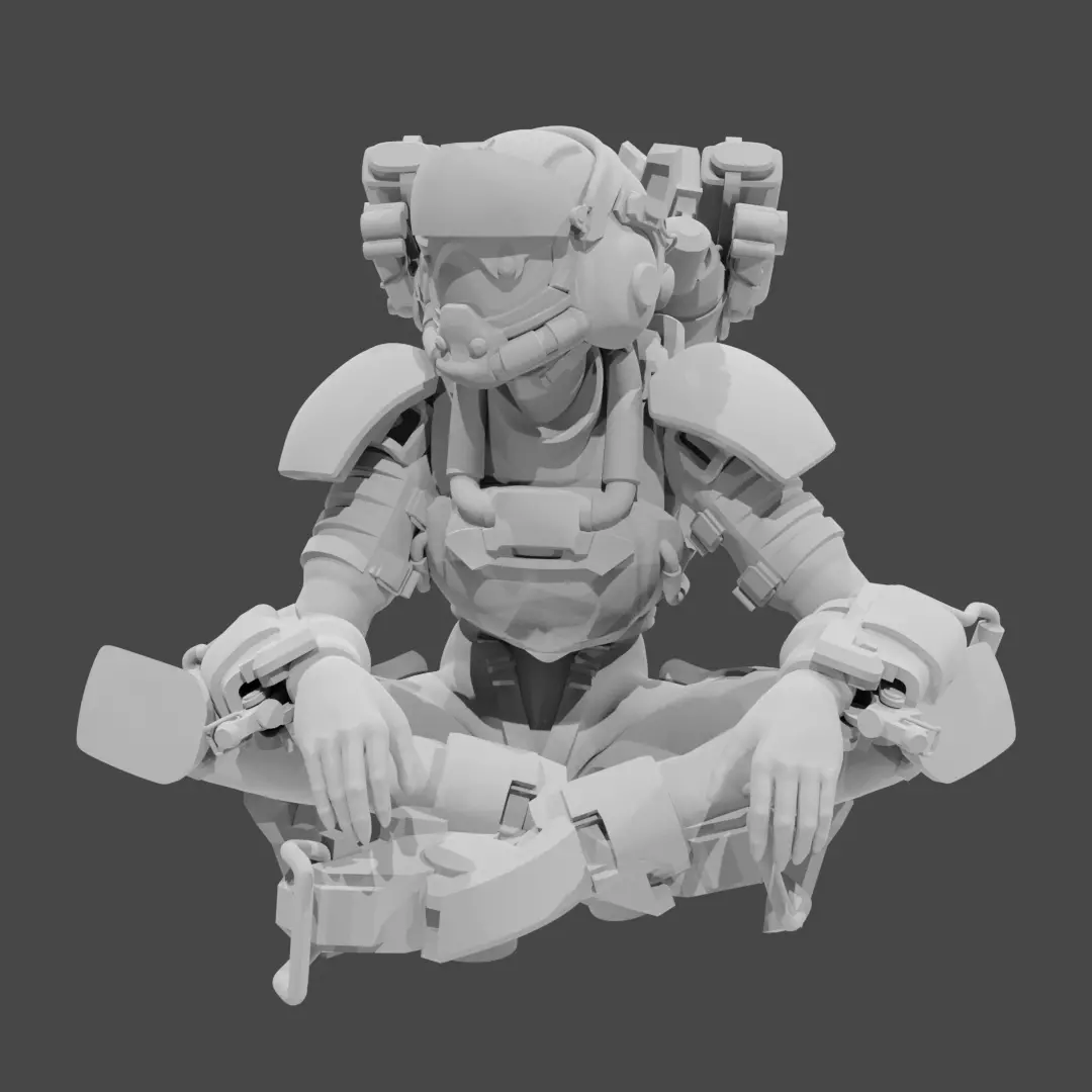 Apex Legends Character 3D Print OBJ STL File Valkyrie 5 Free 3D print model