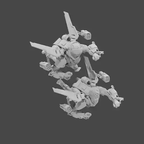 Apex Legends Character 3D Print OBJ STL File Valkyrie 10 3D print model