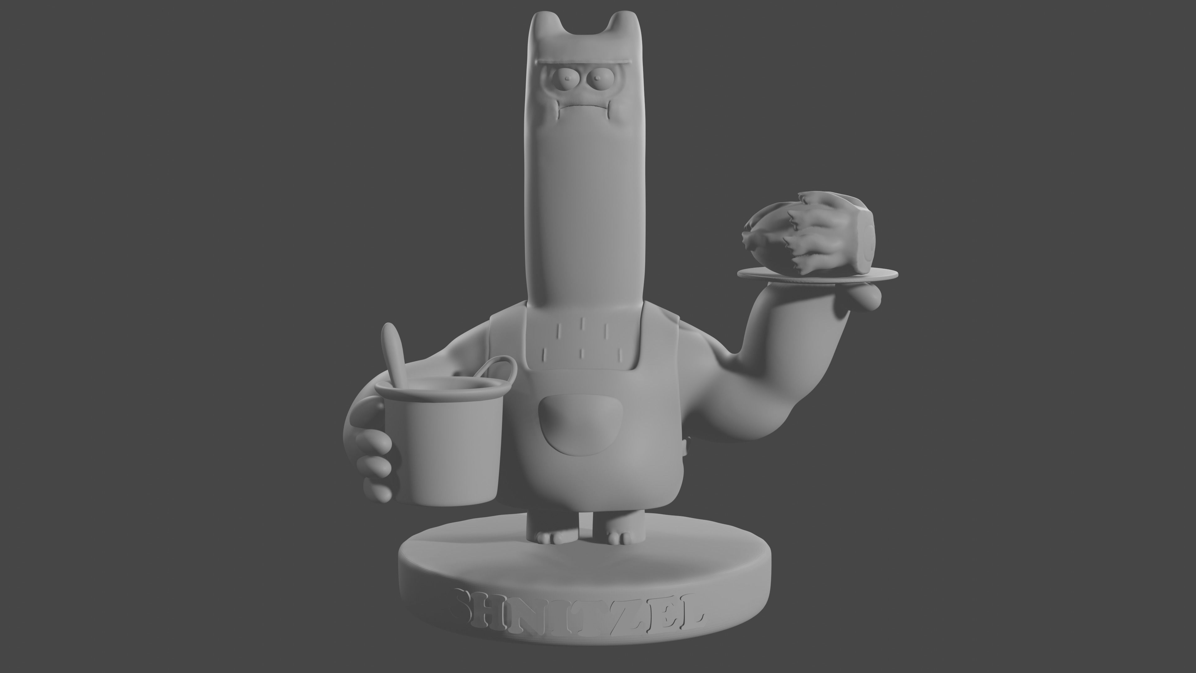 Shnitzel Chowder 3D Print 3D print model_3
