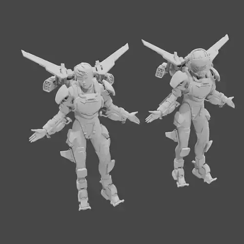Apex Legends Character 3D Print OBJ STL File Valkyrie 14