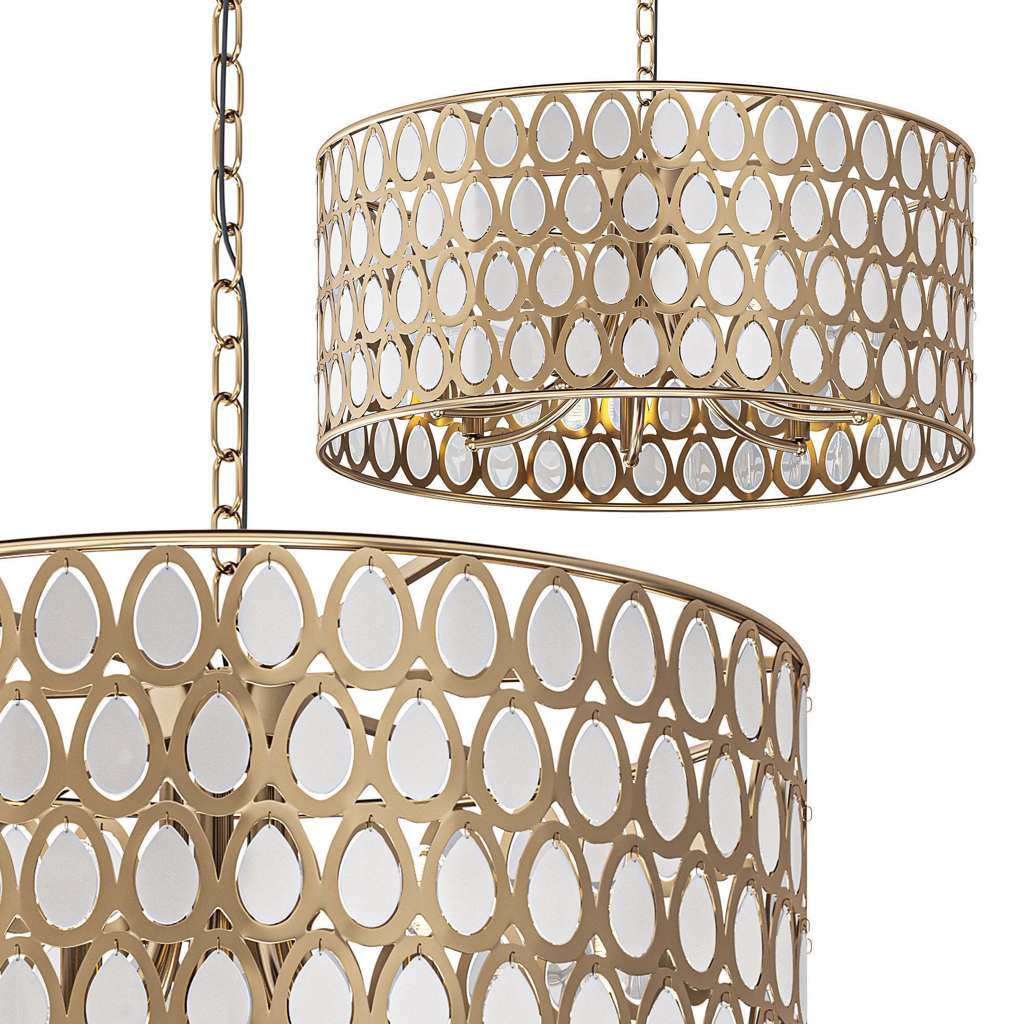 Splashes of Champagne Chandelier by Lalume 3D model_1