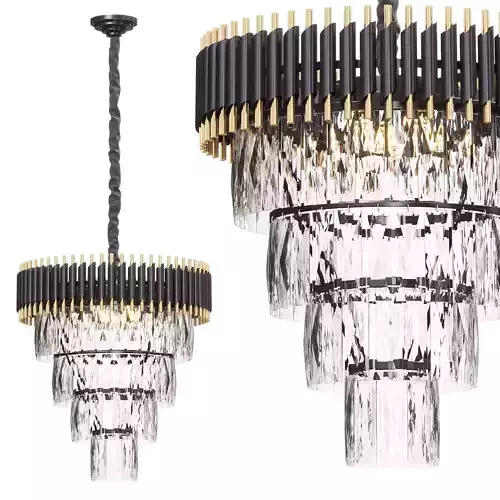 Empire Black Chandelier Crystal D 54 by lalume  