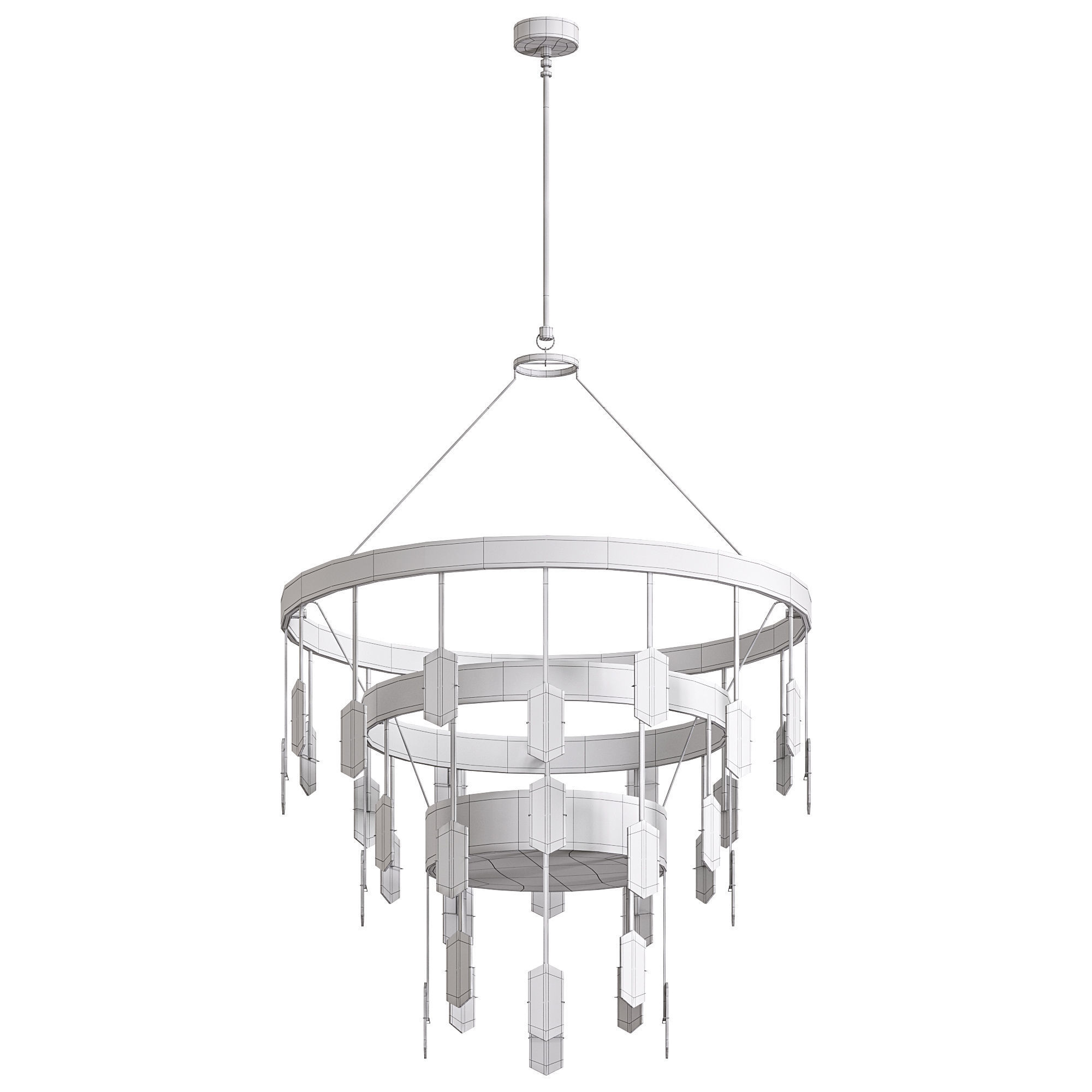 Kelly Wearstler Halcyon Large Chandelier by Lalume 3D model_2