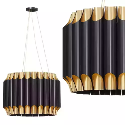 GALLIANO ROUND SUSPENSION LIGHT by Lalume 3D model
