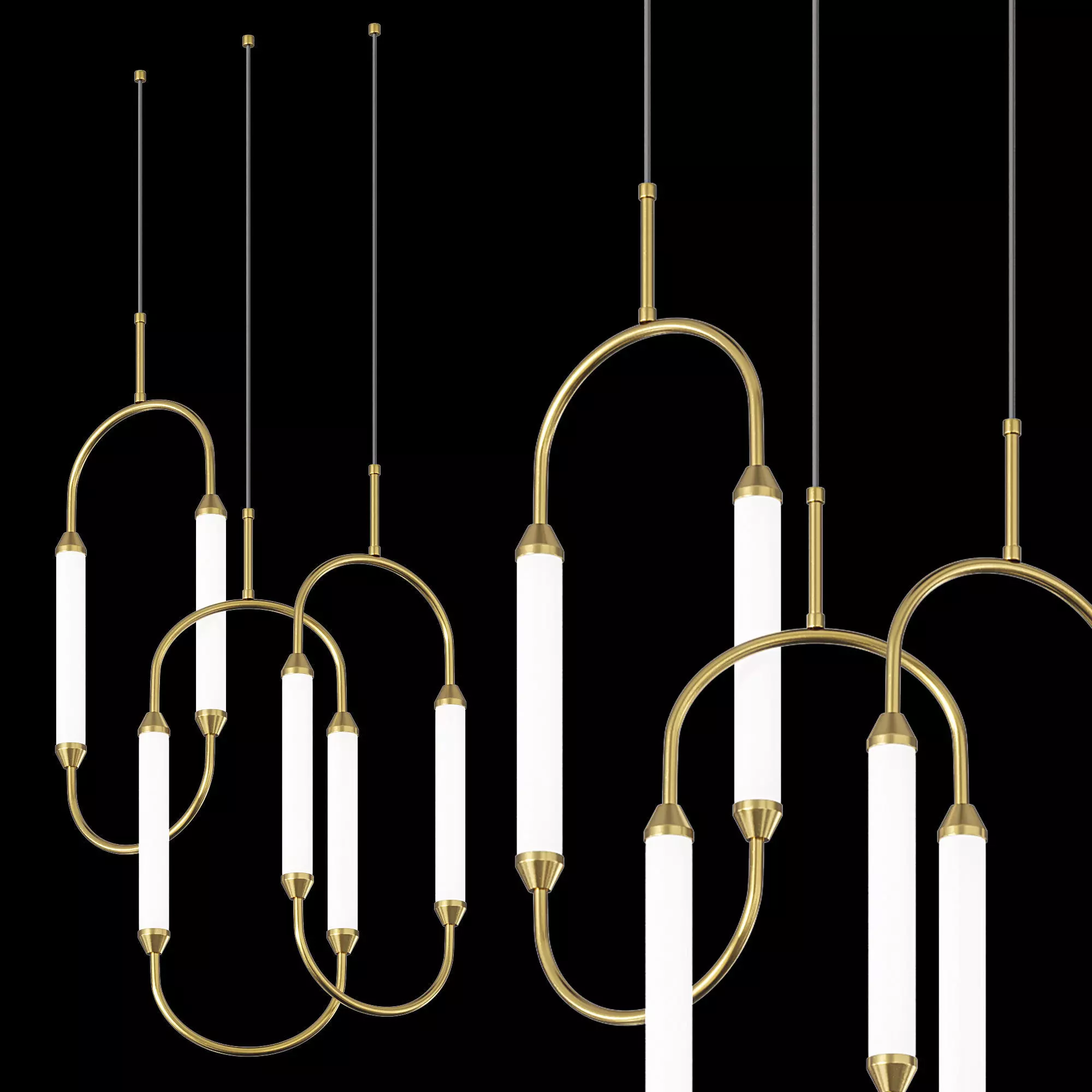 Giopato  Coombes CIRQUE chandelier by Lalume 3D model_0