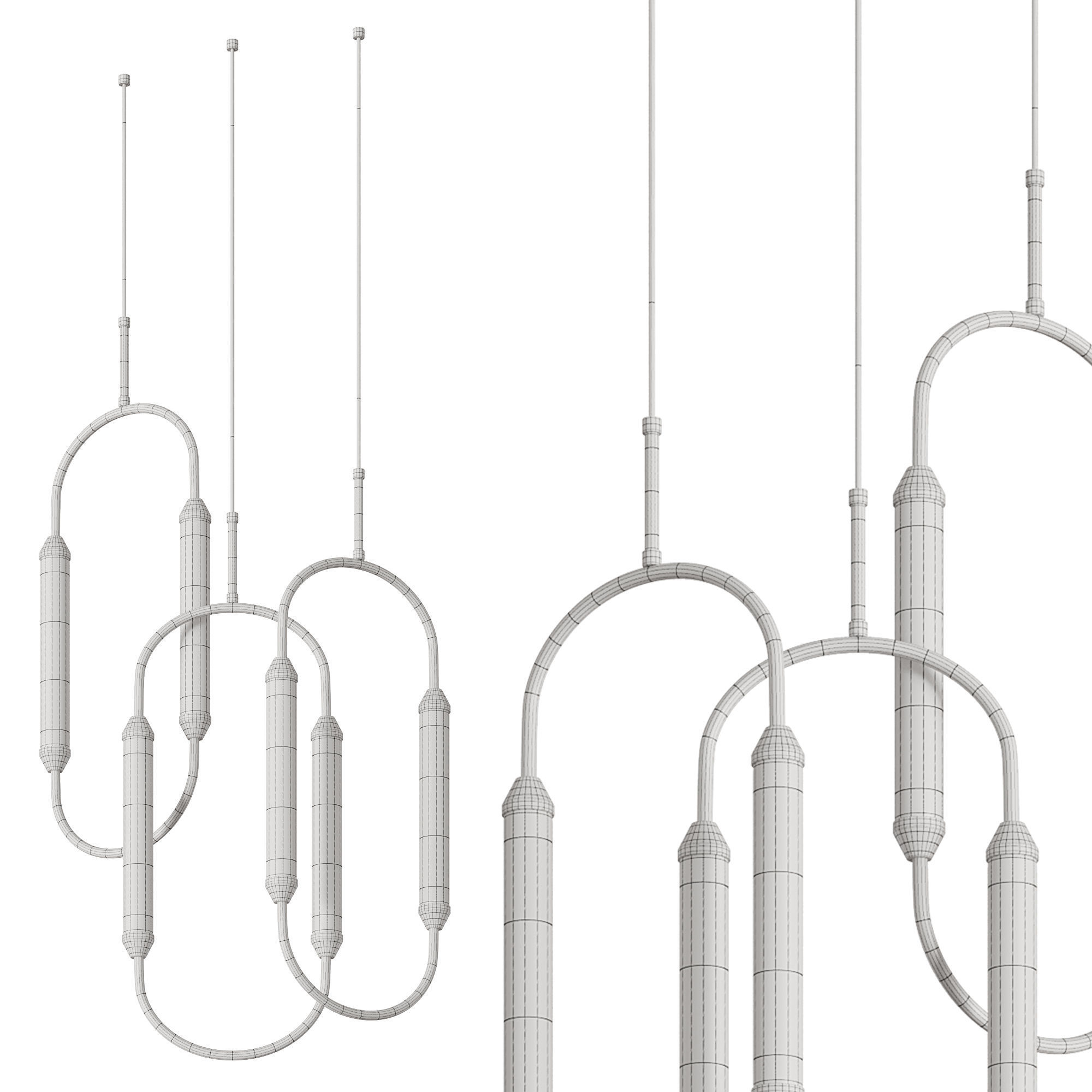 Giopato  Coombes CIRQUE chandelier by Lalume 3D model_2