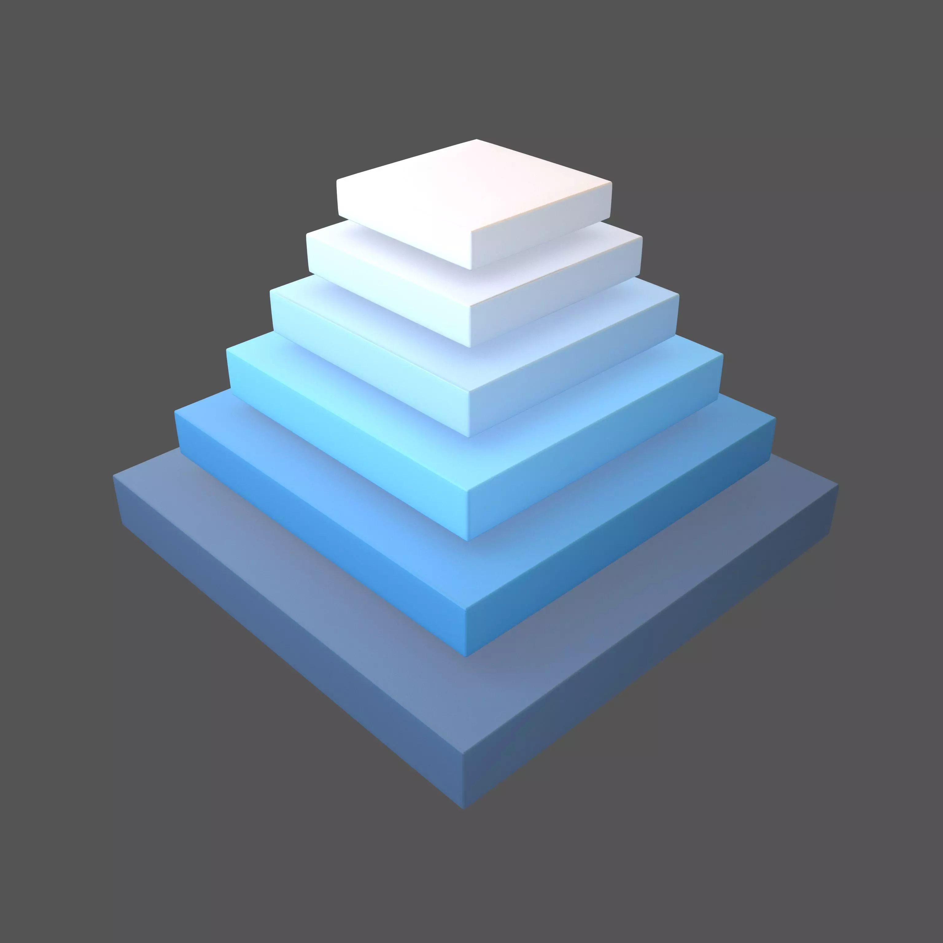 Layer Pyramid v2 002 Low-poly 3D model_0