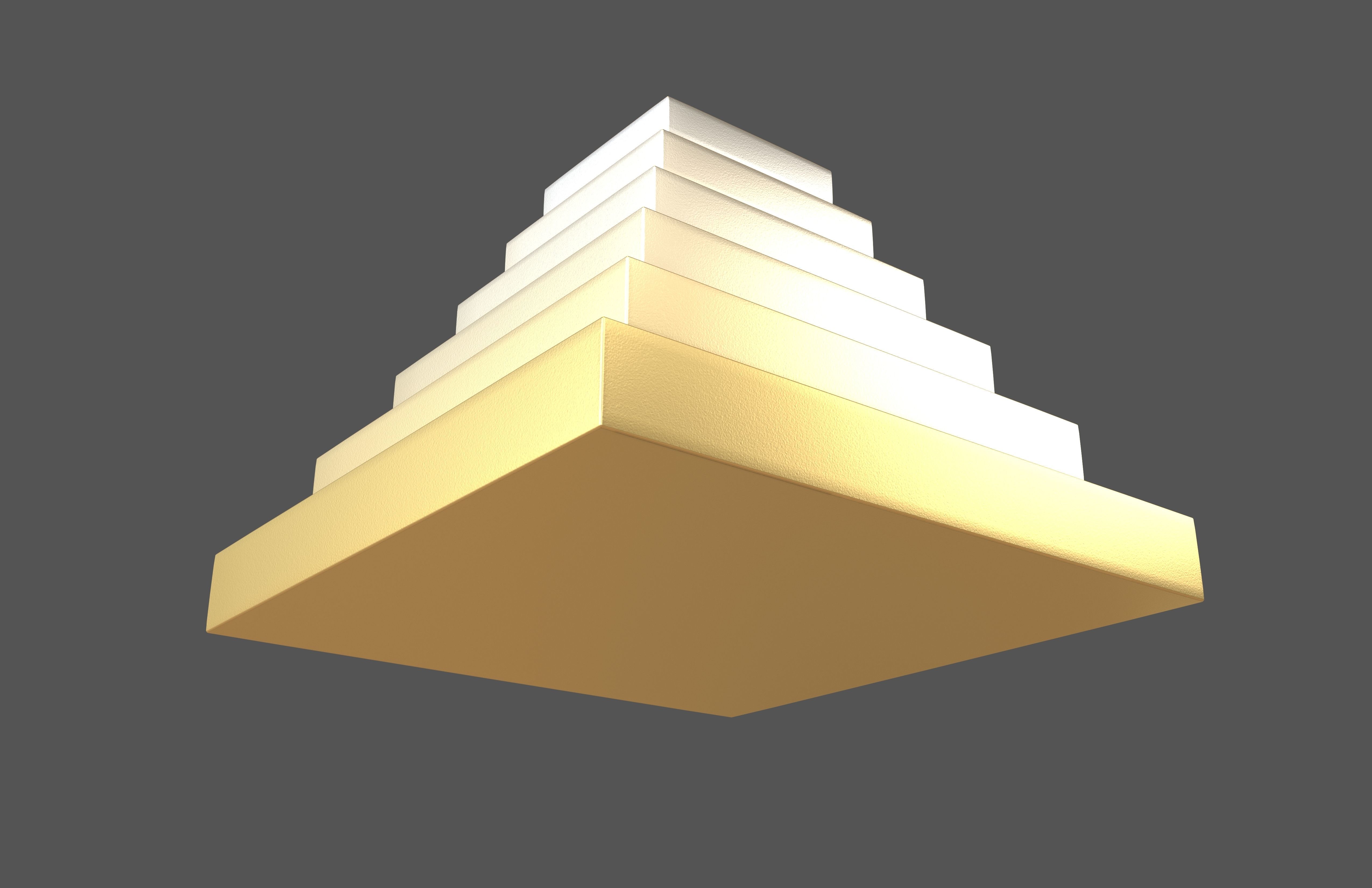 Layer Pyramid v2 003 Low-poly 3D model_3