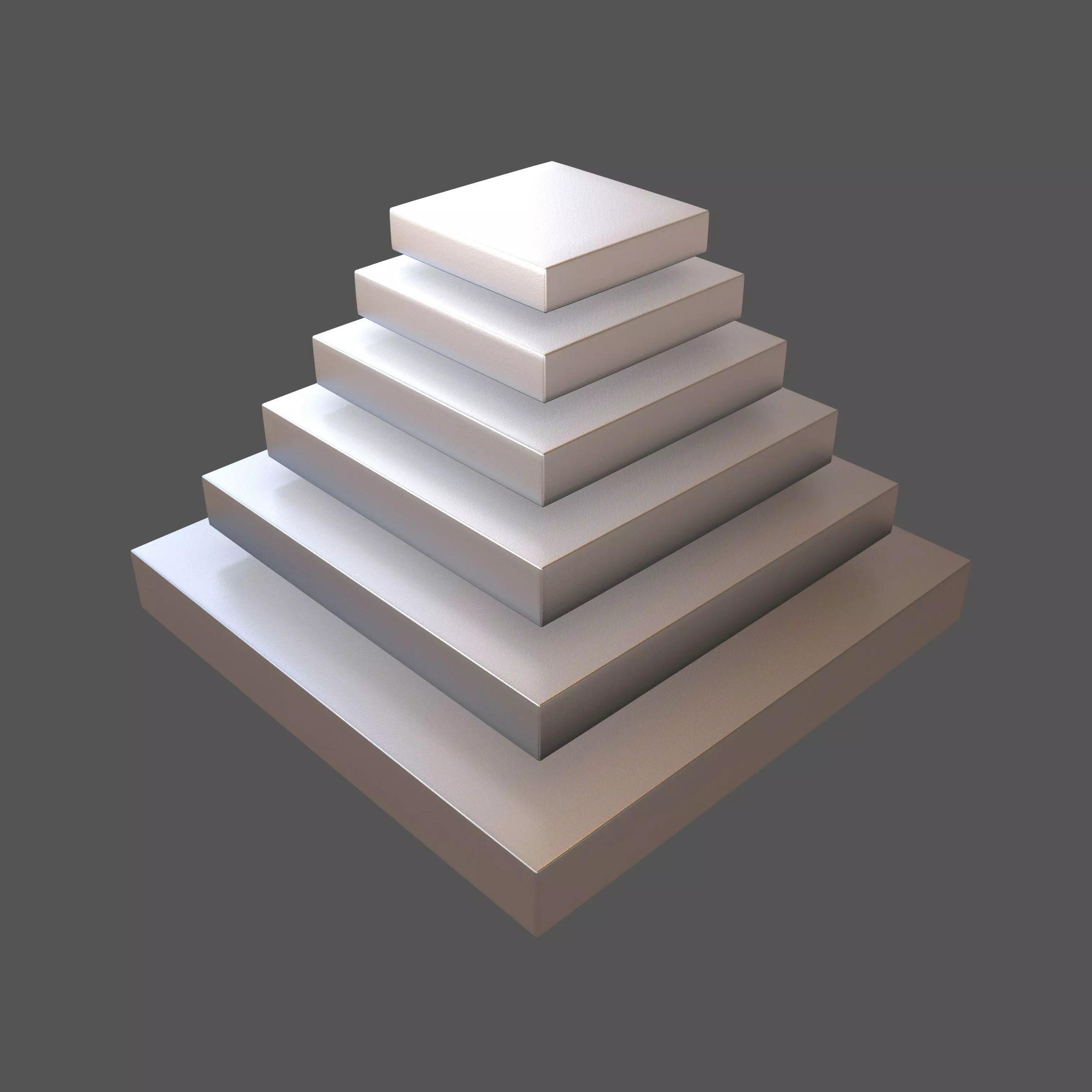 Layer Pyramid v2 004 Low-poly 3D model_0