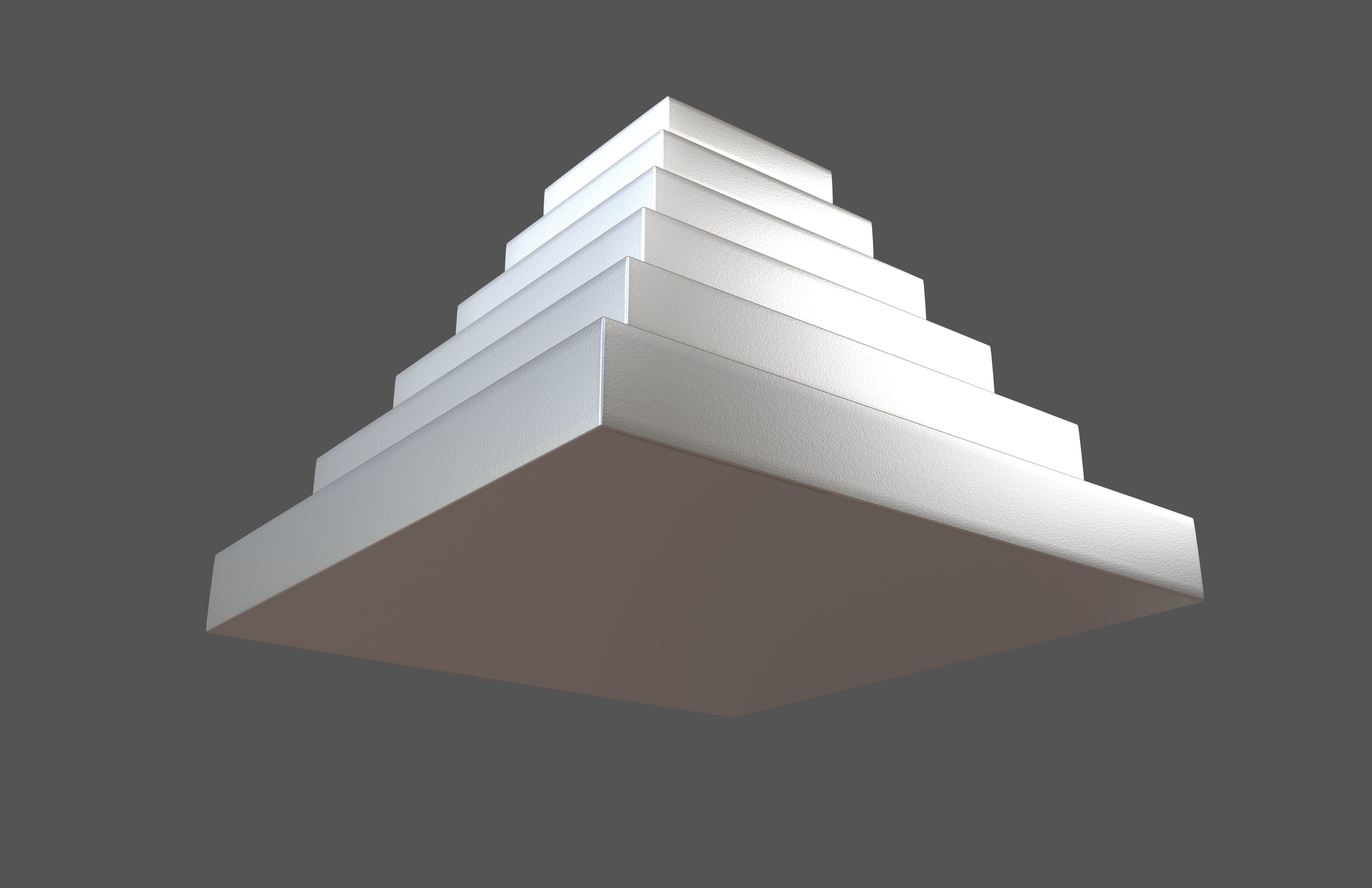 Layer Pyramid v2 004 Low-poly 3D model_3