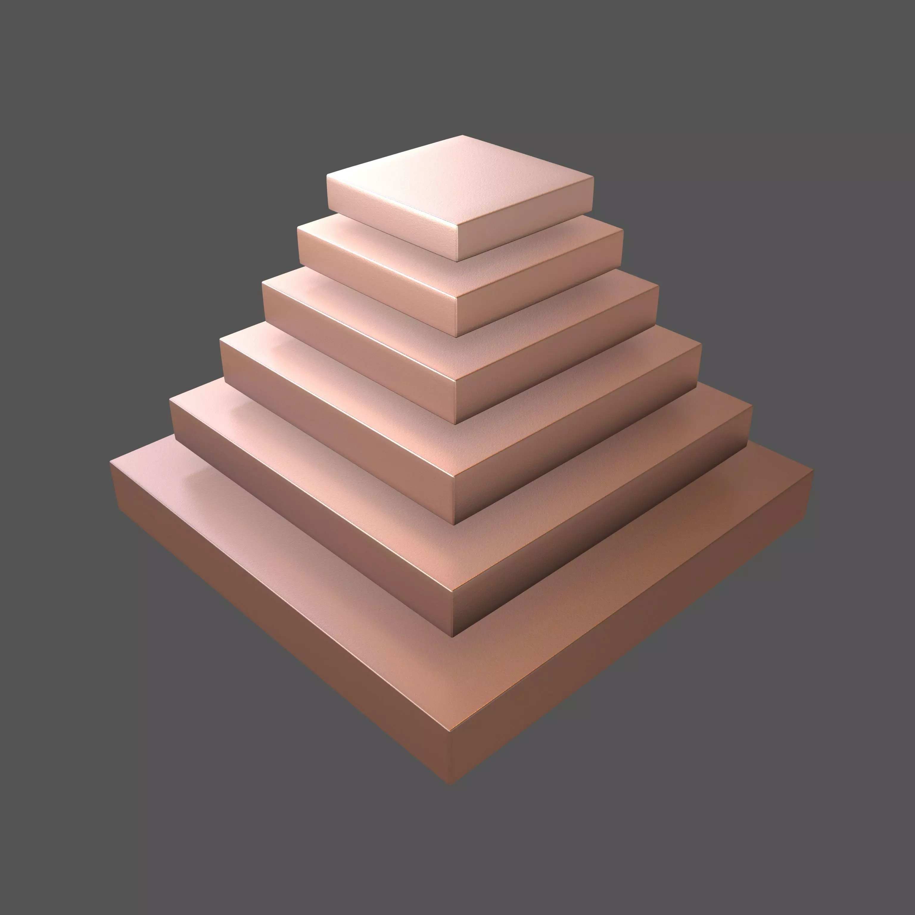 Layer Pyramid v2 005 Low-poly 3D model_0