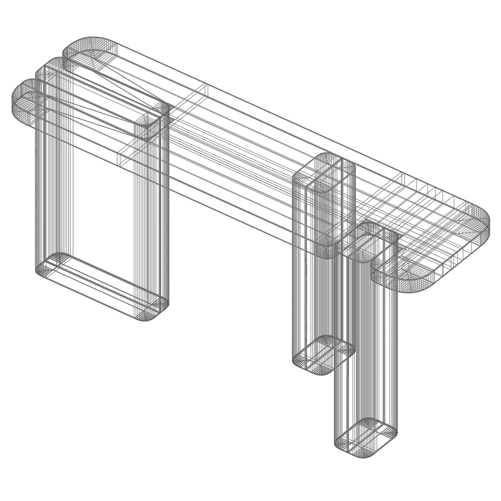 Rosie Console Table by Luxlucia Casa 3D model_8