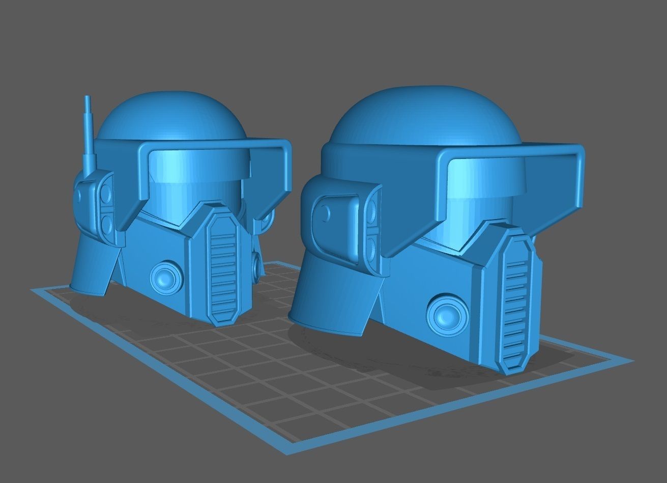 Custom Imperial Storm Commando Officer helmet for sixth scale 3D print model_7