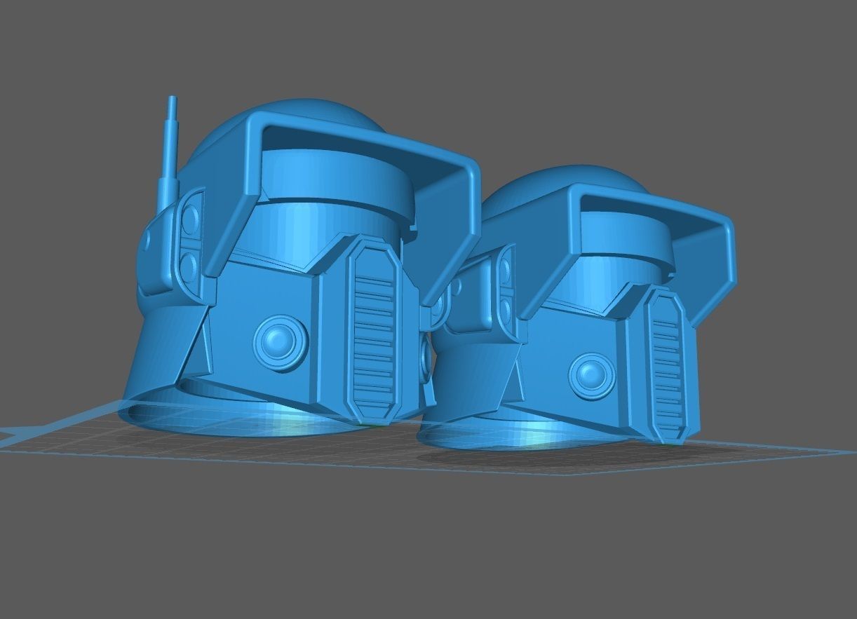 Custom Imperial Storm Commando Officer helmet for sixth scale 3D print model_5