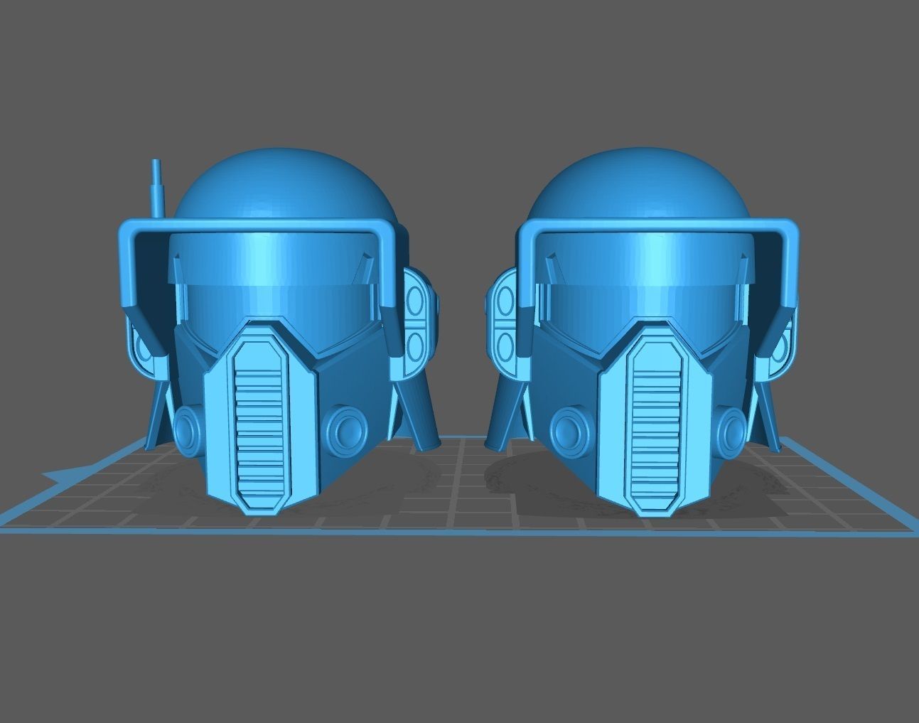 Custom Imperial Storm Commando Officer helmet for sixth scale 3D print model_1